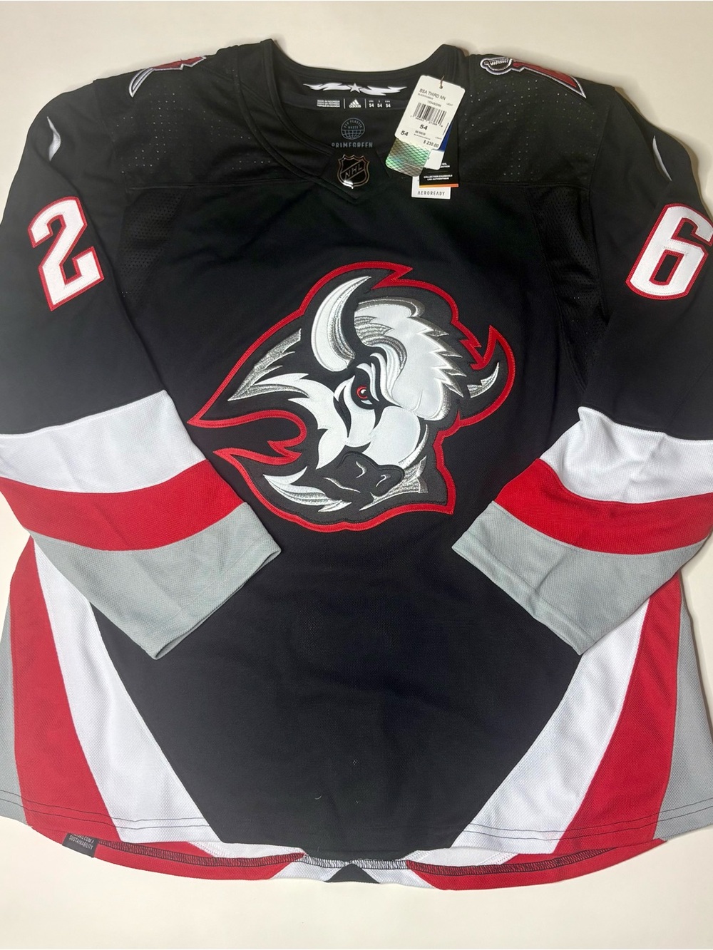 Adidas Buffalo Sabres Rasmus Dahlin #26 Authentic NHL Jersey Black Size 54 NWT